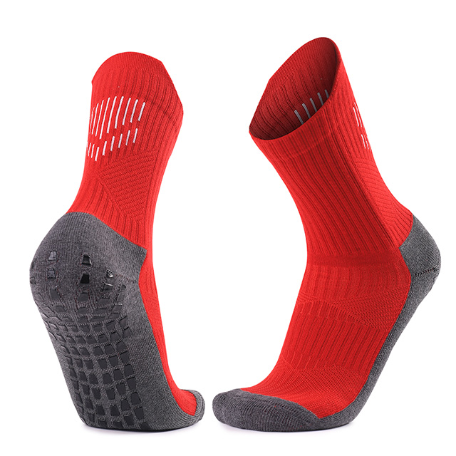 Eco - Conscious Anti - Slip Dotted Football Socks: Sustainable and Grippy