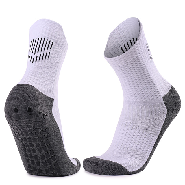 Eco - Conscious Anti - Slip Dotted Football Socks: Sustainable and Grippy