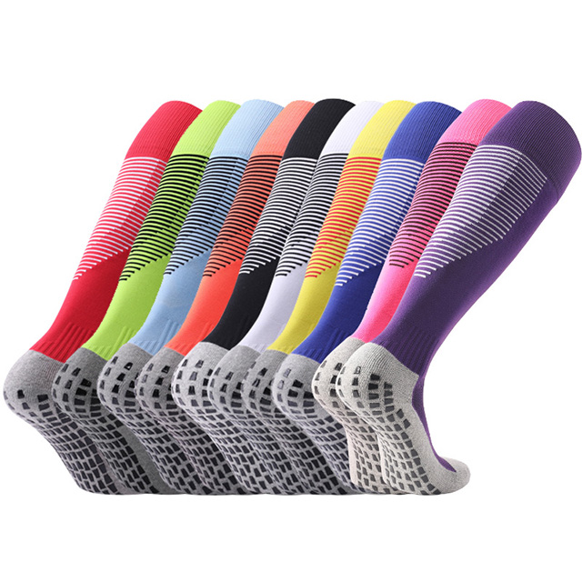 High Cut Non Slip Football Training Socks with Grips
