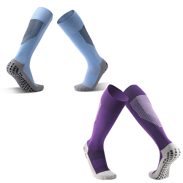 High Cut Non Slip Football Training Socks with Grips
