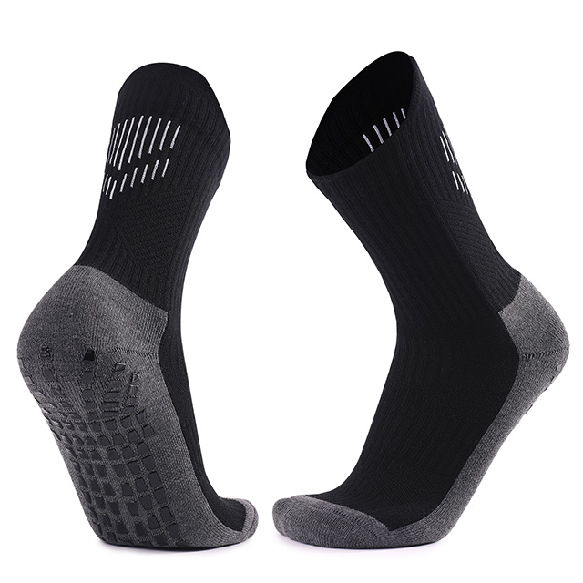 Eco - Conscious Anti - Slip Dotted Football Socks: Sustainable and Grippy