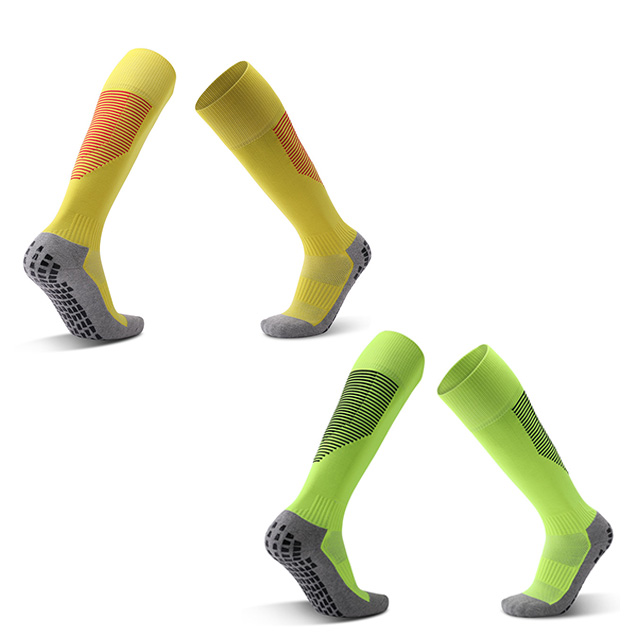 High Cut Non Slip Football Training Socks with Grips