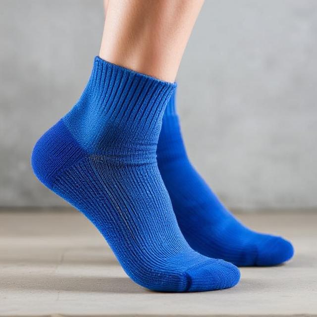 Breathable Supima Cotton Cushioned Running Socks