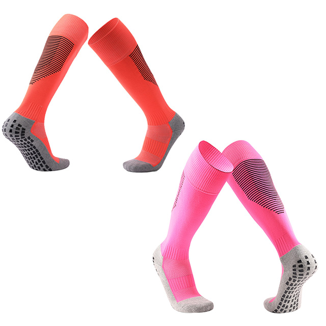 High Cut Non Slip Football Training Socks with Grips