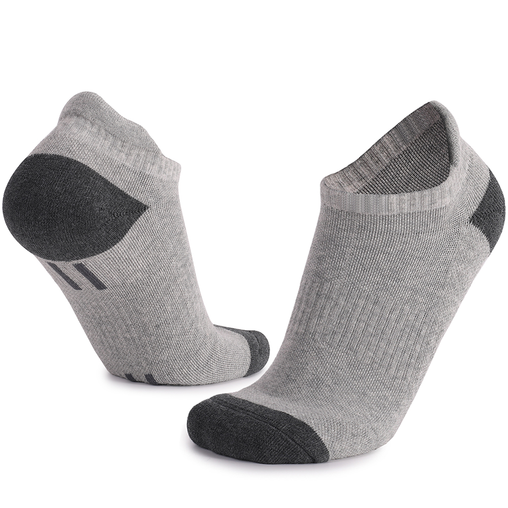 Terry Cushion Athletic Running Ankle Socks | Breathable Sweat-Absorbent Cotton Spandex Black Customizable Logo