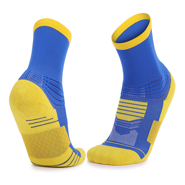 Combed Cotton Cushioned Ribbed Basketball Socks