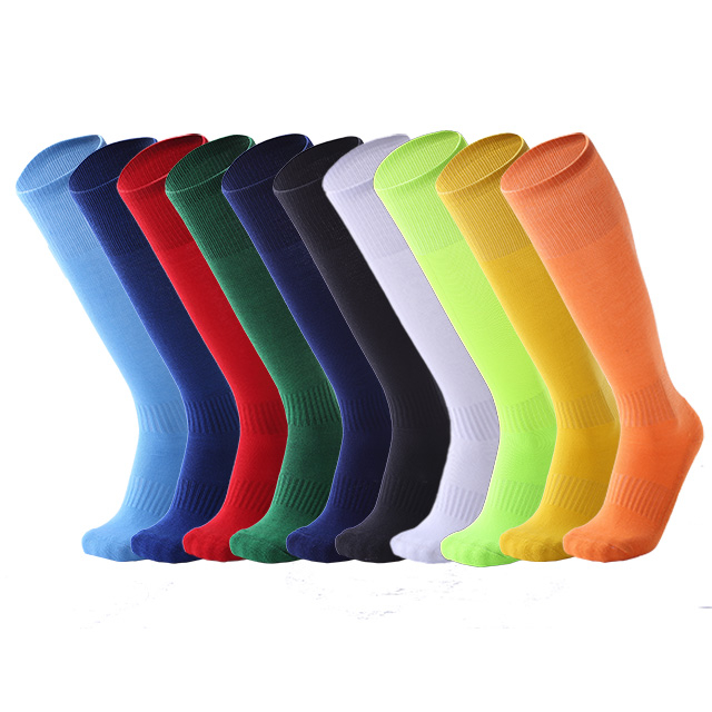 Gepolsterte, kniehohe, lange Fu&szlig;ballsocken