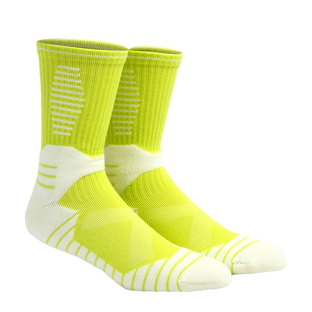 Breathable Color-Blocked Anti-Slip Basketball Socks