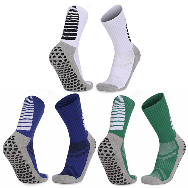 Non Slip Football Socks with Grips for Training Indoor Sports