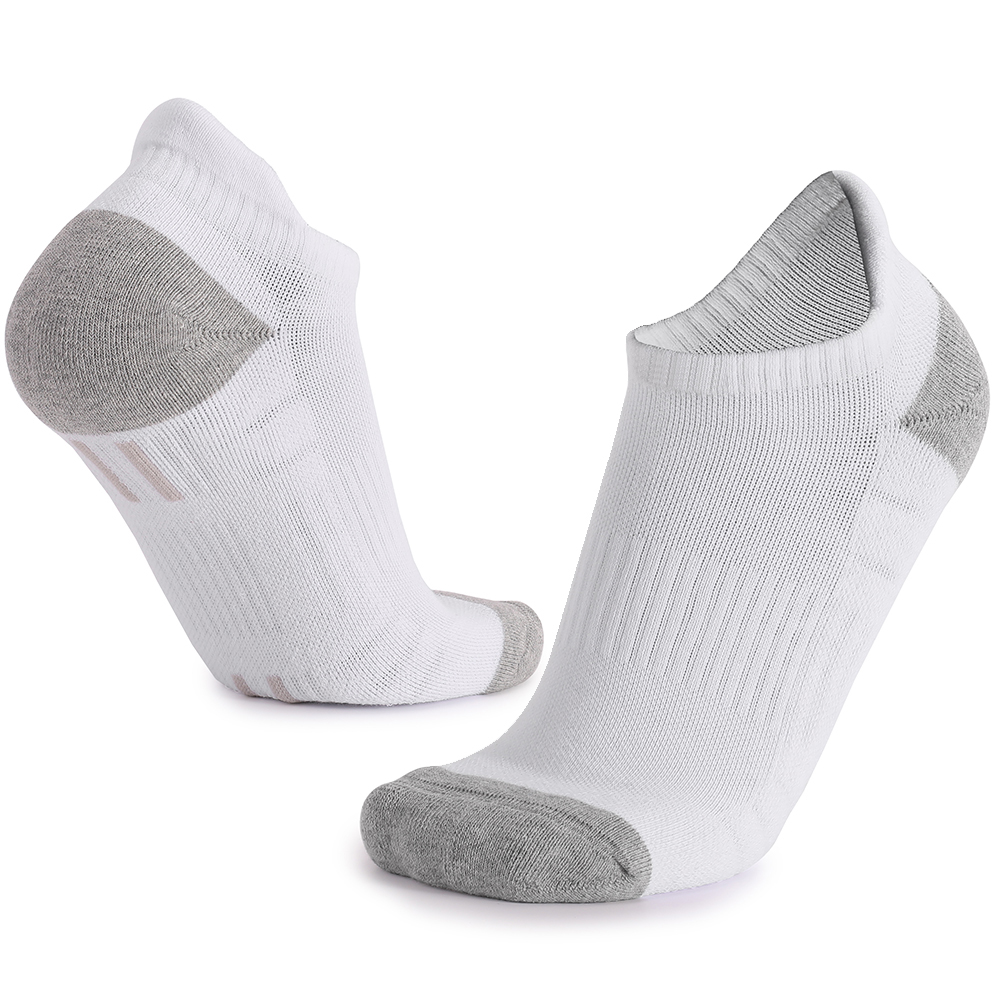 Terry Cushion Athletic Running Ankle Socks | Breathable Sweat-Absorbent Cotton Spandex Black Customizable Logo