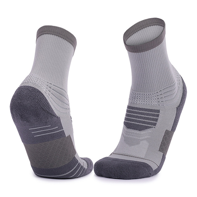 Combed Cotton Cushioned Ribbed Basketball Socks