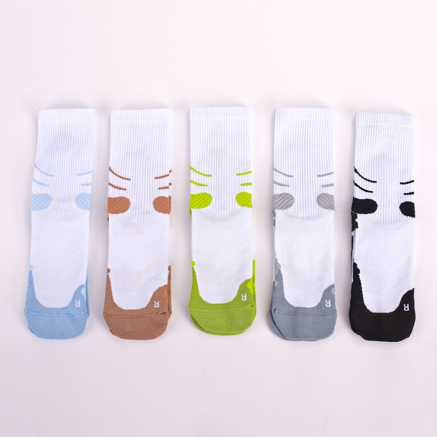 Premium 200-Needle Performance Running Socks