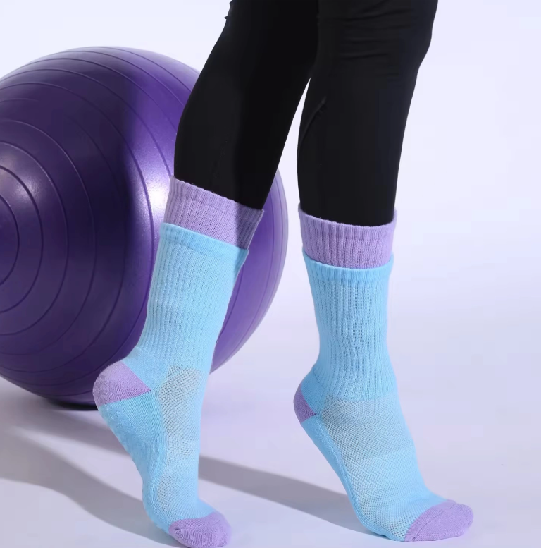 Dot-Grip Padded Yoga Running Socks